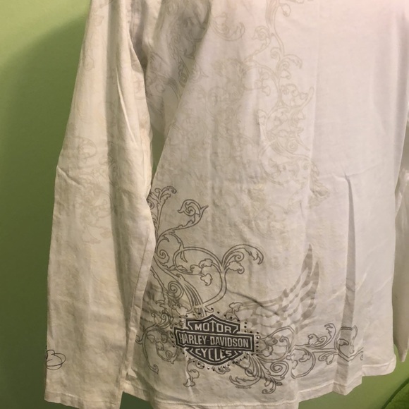 Harley Davidson Long Sleeve Pullover Top - Picture 3 of 12